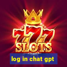 log in chat gpt